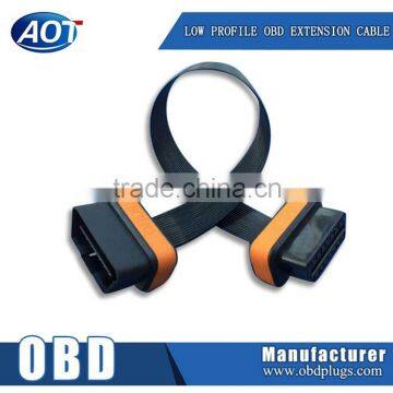 Wholesale Price OBD Factory Cable OBDII 16 PIN Male to Female Falt