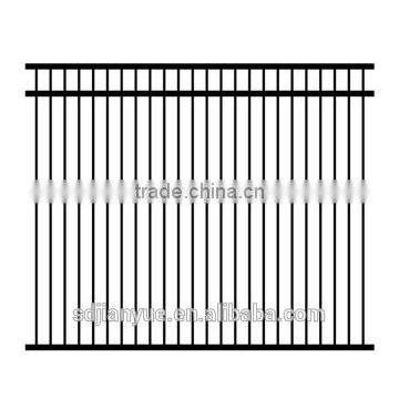 Hot sale fashion style Powder Coated black rod iron fence