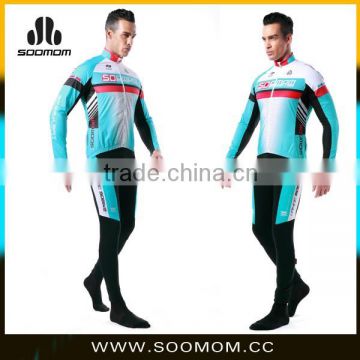 pro team cycling long sleeve jersey and pants sets