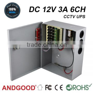 cctv system DC 12v 3a 6ch, ups power supply 12v battery backup