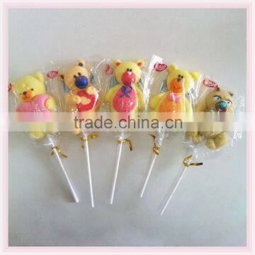 Halal Cotton Candy Rabbit / Butterfly / Worm Shape Marshmallow Kakob Lollipop