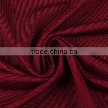 Plain Dyed Knitted FDY Interlock 100% Polyester Fabric