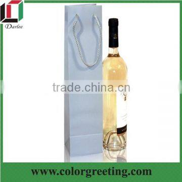 Wholesale high quality paper wine bags with ribbon