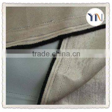 250gsqm backside dull or shiny velvet suede blackout curtain fabric