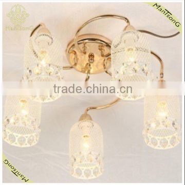 2016 Newest Beautiful Design France Gold Plated Metal Flower Lamp for Home And Hotel, Ceiling Lights