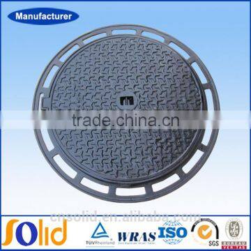 EN124 round 700mm epoxy coating E600 F900 Heavy duty cast iron manhole cover&frame