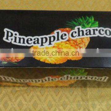 Pineapple charcoal for shisha with hole