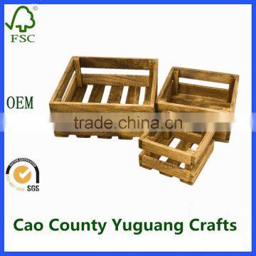 cao county set of 3 wooden crates for vintage shabby chic home decor