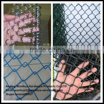 china supply 5 foot 9 gauge blue pvc coated chain link fence