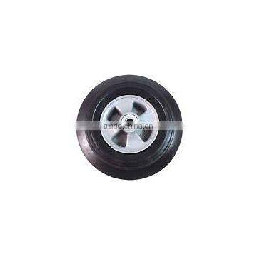 Utility Cart Semi Pneumatic Rubber Plastic Rim Wheels 10" x 2.5 photo-2