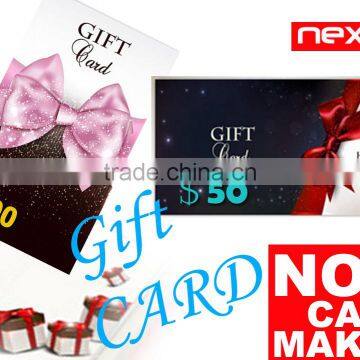 Metallic/Silver Sprinkle Magnetic Stripe PVC Gift Card photo-5