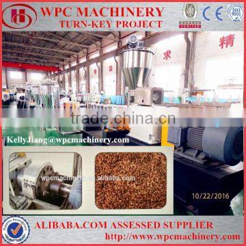 PP PE Waste Plastic Wood Profile Recycling Granulator Pelletizer Machine Line