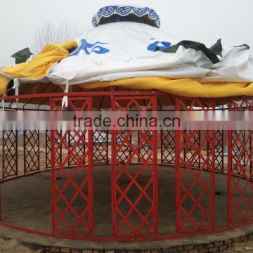 hot sale 30m diameter Colorful Painted Steel yurta mongolia China supplier