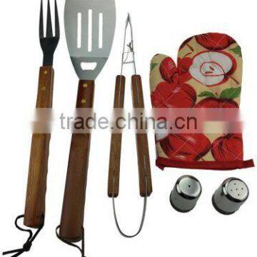 Promotional 7pcs/set BBQ Tools Apron Set photo-2