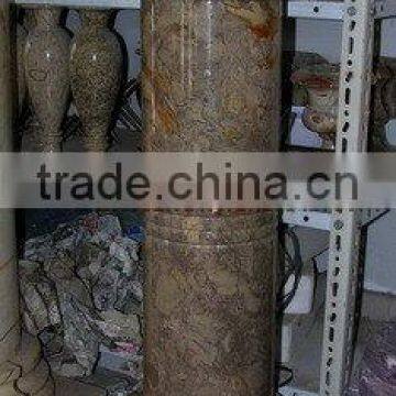 NEW COREL GEM MARBLE PEDESTAL photo-2