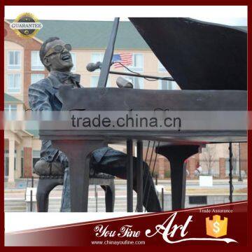 Outdoor Decor Bronze Ray Charles Music Statue photo-5