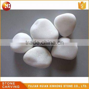 Quartz Pave Smooth Decoration Small White Pebble