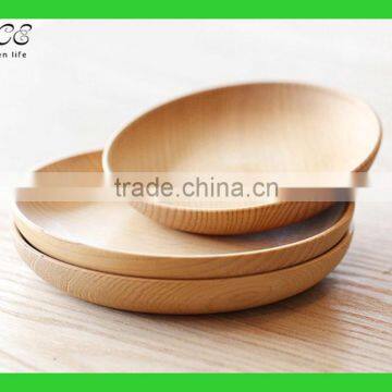 Custom Wood Plate Round Wooden Serving Tray Round Wood Service Trays