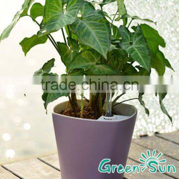 Artificial self watering plastic flower pots for home and garden