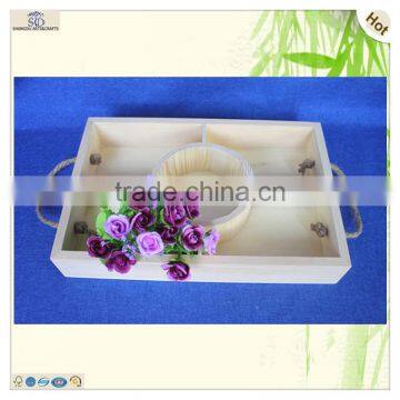 Fascinating Modern Design Drink Wine Use Pine Wooden Tray photo-5