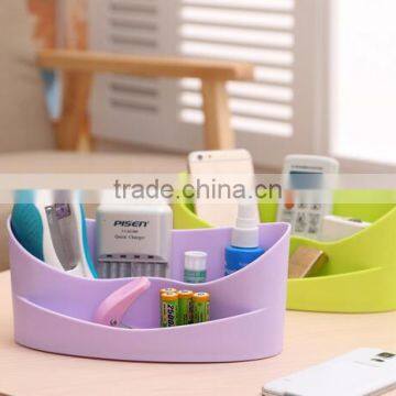 Cy271 Multi-Purpose PP Plastic Desktop Storage Box Case Pen Pencil Holder Plastic Cosmetics Make Up Office Desk Organizer photo-4