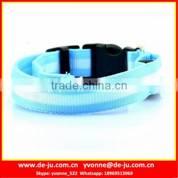 Light Blue Substantial Durable LED Pet Collar