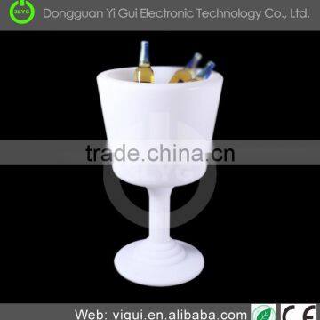 Cup shape round led lighted beer container for drink