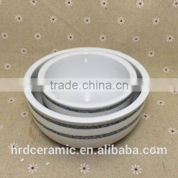 Stocked Personalized High Quality Ceramic Soup Bowl With Two Size