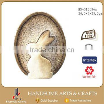 19 Inch Resin Craft Garden Ornament Lively Animal Sculpture Rabbit Statue photo-4