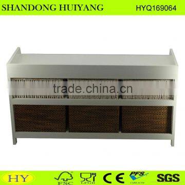 Cheap Atntique Wooden Storage Cabinet With 6 Basket Drawers photo-3