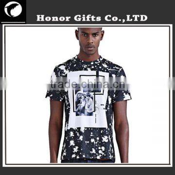 Fashionable Short Sleeves Cotton High Quality Custom Printed T Shirt