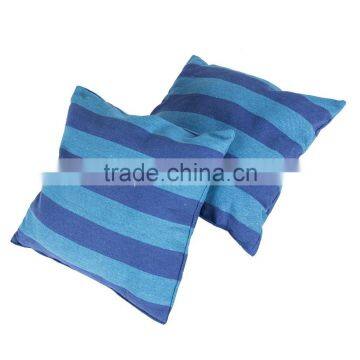 Blue Stripe Polyester Hanging Hammock Chair With Cushion photo-2