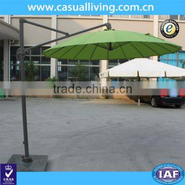 Wholesale Patio Umbrella Offset 10' Hanging Umbrella Outdoor Market Umbrella D10 green