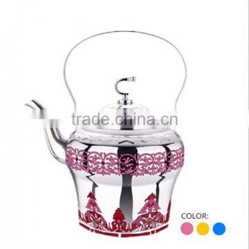 Arab Style 1.0l Gold Tea Pot With Stainer Stainless Steel Decorative Tea Kettles photo-4