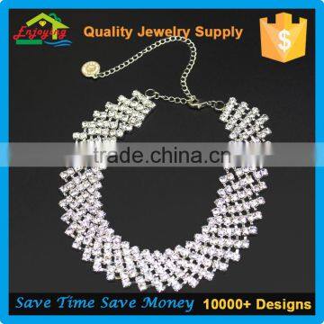 Luxury European Victoria Style Zircon Chock Necklace For Wedding And Party photo-3