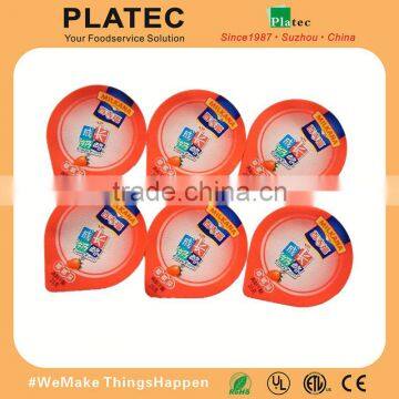 China Made High Quality PP Lacquer Coated Aluminum Foil Lid , Aluminum Foil Lids For Yogurt