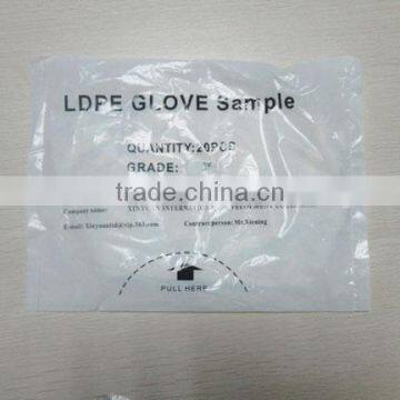 Disposable PE gloves biodegradable plastic disposable gloves transparent glove