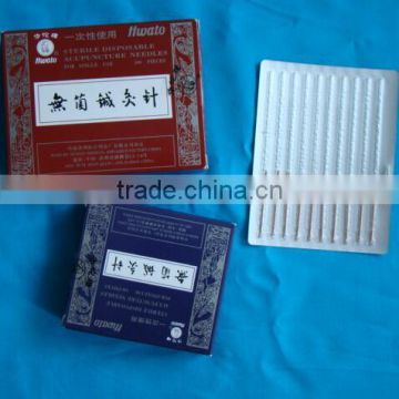 hwato brand disposable sterile acupuncture needle metal coiled handle wire handle factory price