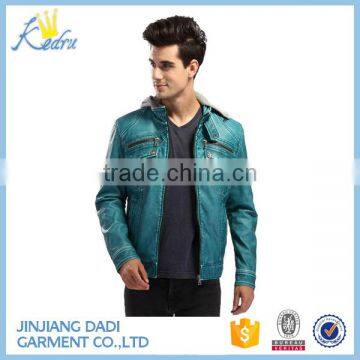 2017 Mens Quilted Fashion Leather Jacket