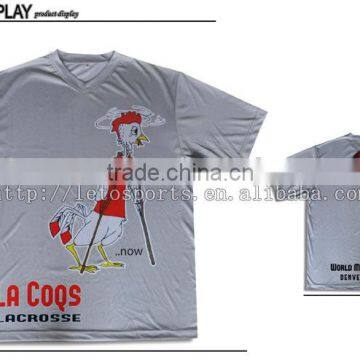 custom sublimation lacrosse shooting shirt