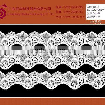 Tricot jacquard wavy lace trim from lace fabric stores in china