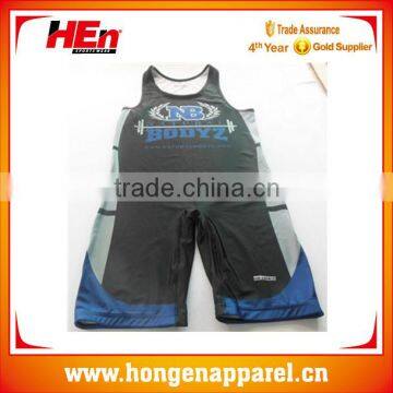 sublimation pro wrestling wear for sportman custom new style of high quality cheap jersey men's design wrestling singlets