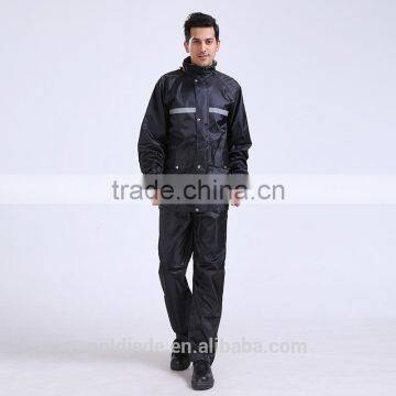 HIGH QUALITY PVC RAIN COAT WATERPROOF JACKET SUIT WITH WARNING SIGNS photo-2