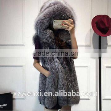 2016 new latest design winter woman faux fur vest ladies waistcoat