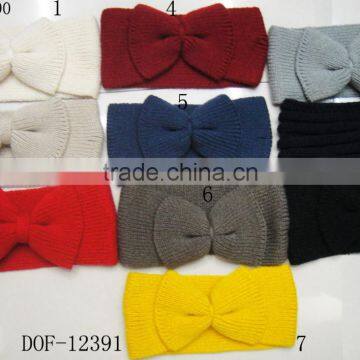 Fashion lady new Hot knitted bow headband for winter