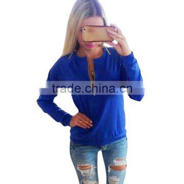 Casual Ladies V Neck Long Sleeve Hoodie Women Winter Jumper Pullover Tops photo-2