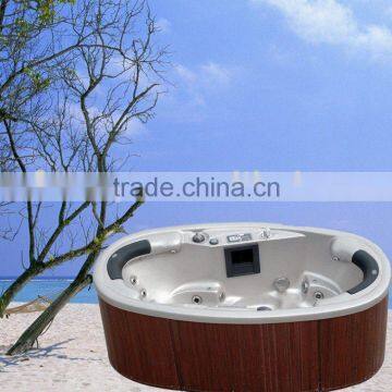 elliptical outdoor spa