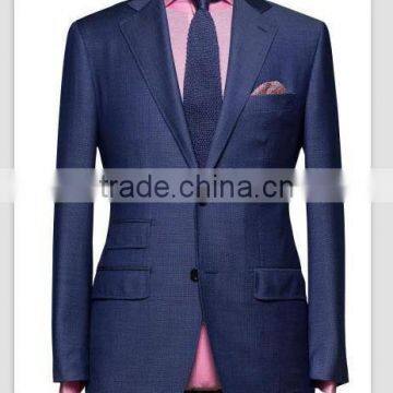 blue suit casual suit made to measure wool fabric customized men MTM bespoke suit