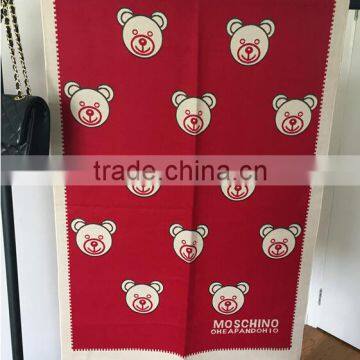 2017 New Model Yong Ladies Scarf Printed Bear Pattern Imitated Cashmere Material 190*65cm Girl Cappa photo-4