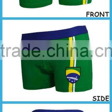 Brazil National Flag Print Mens Boxer Underwear photo-4